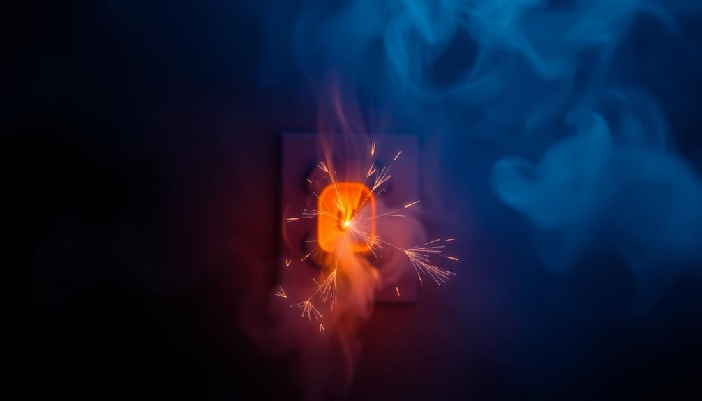 burning wires or plastic