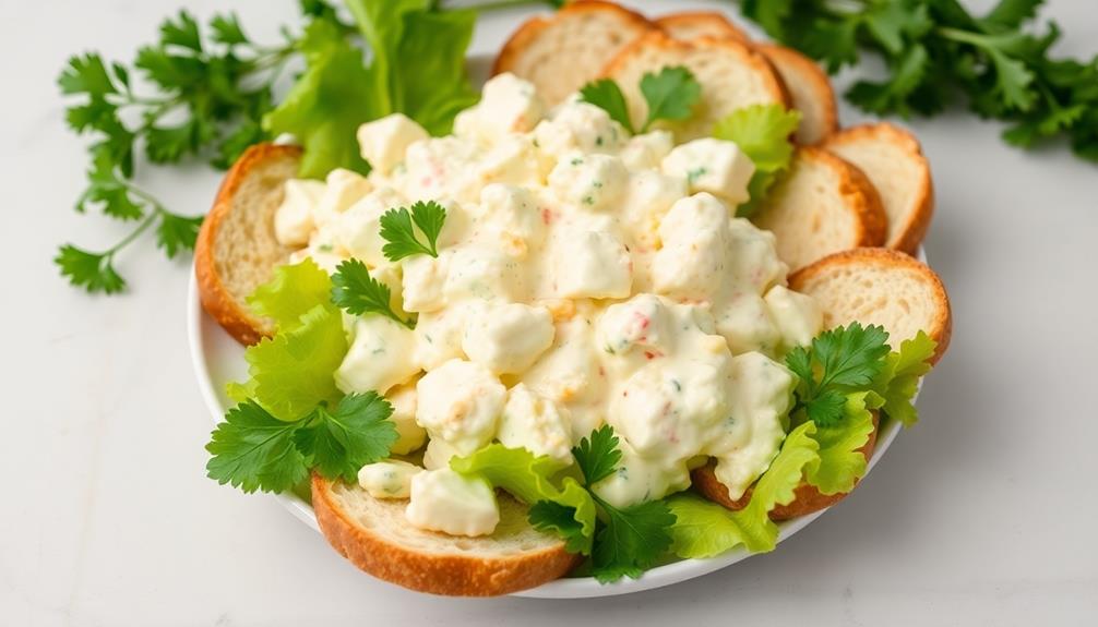 delicious egg salad lunch