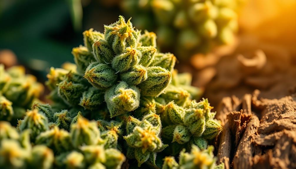 distinctive herbal earthy aroma