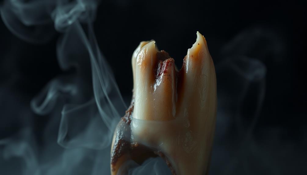 foul decayed putrid odor