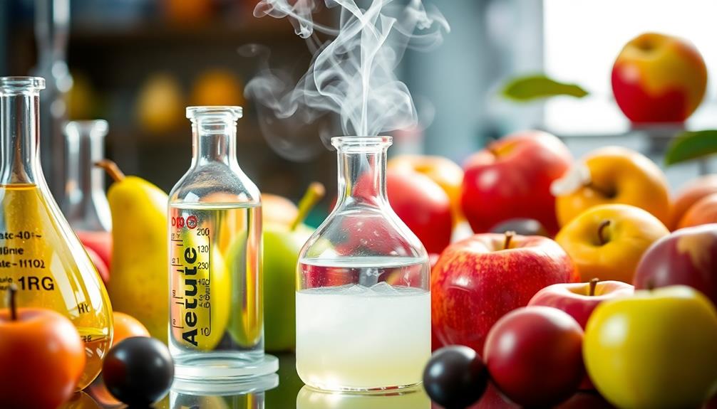 fruity sweet and solvents