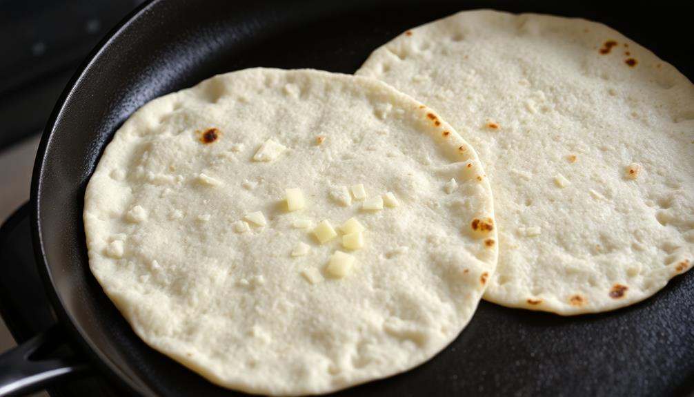 heat tortillas in skillet