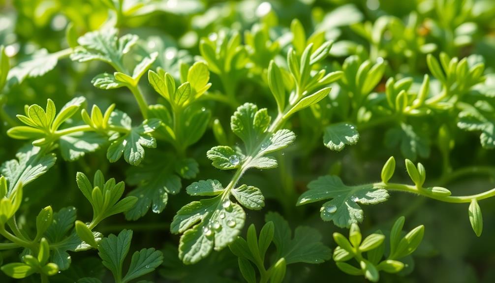 herbaceous slightly sweet aroma
