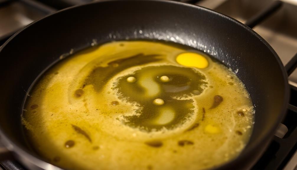 melt butter in skillet