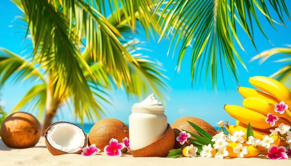 sweet tropical coconut scent
