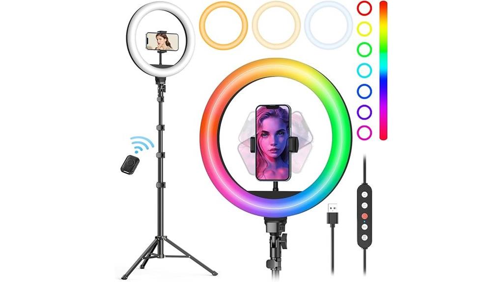 10 ring light with stand