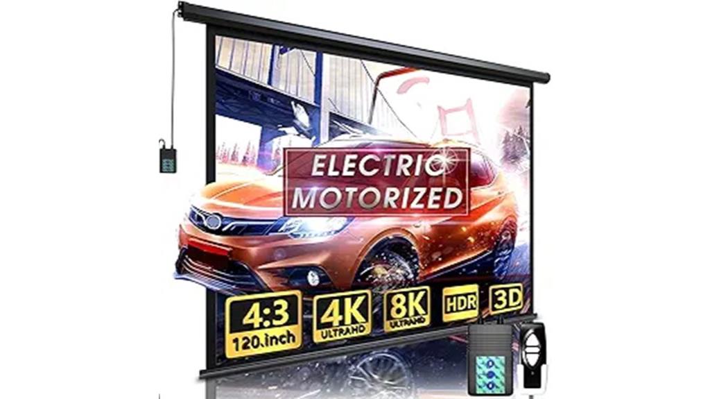 120 inch motorized projector