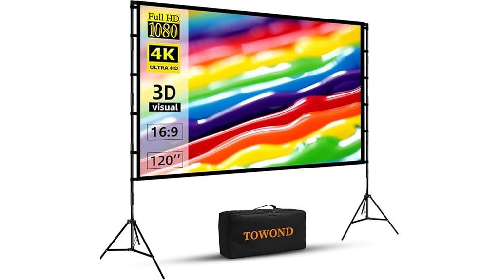 120 inch portable projector