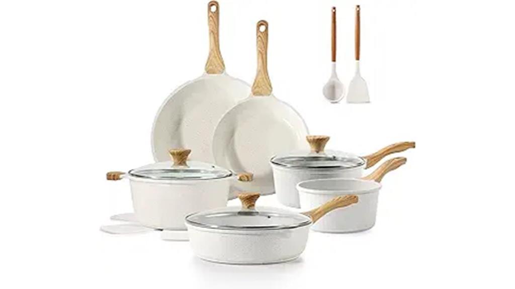 16 piece ceramic cookware set