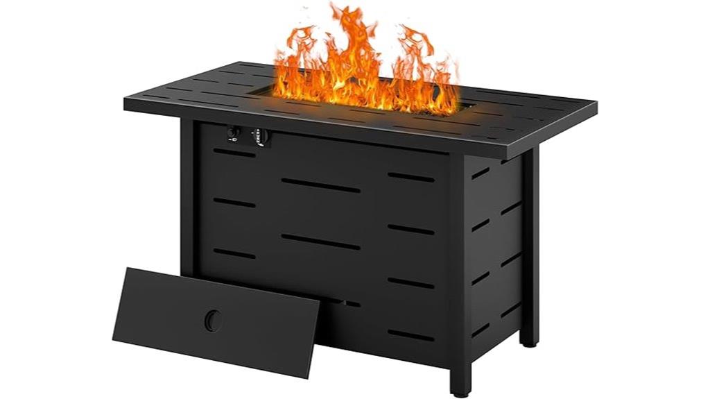 43 inch outdoor propane fire pit