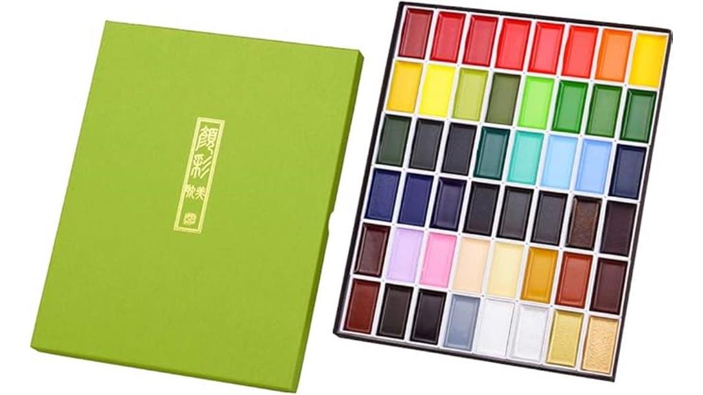 48 color watercolor set