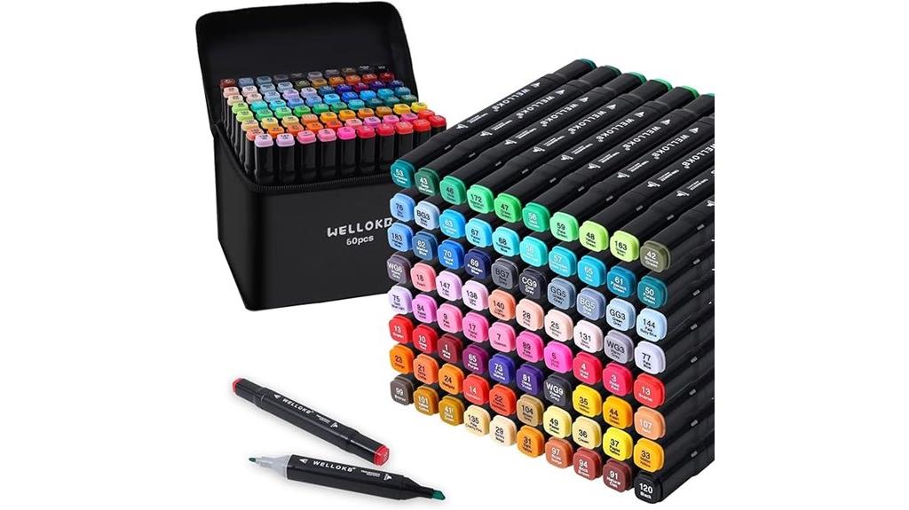 80 color alcohol marker set