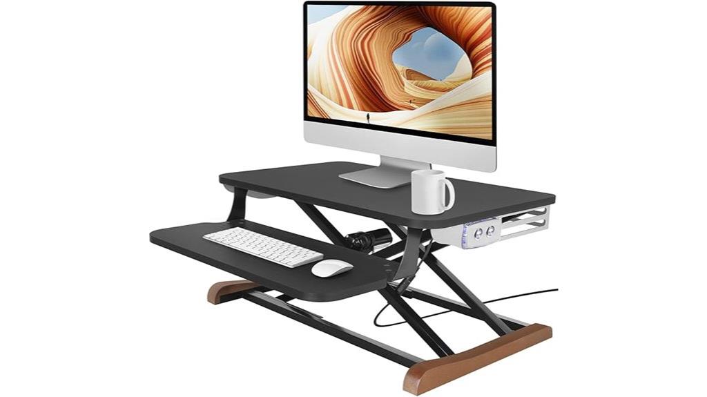 adjustable electric desk converter