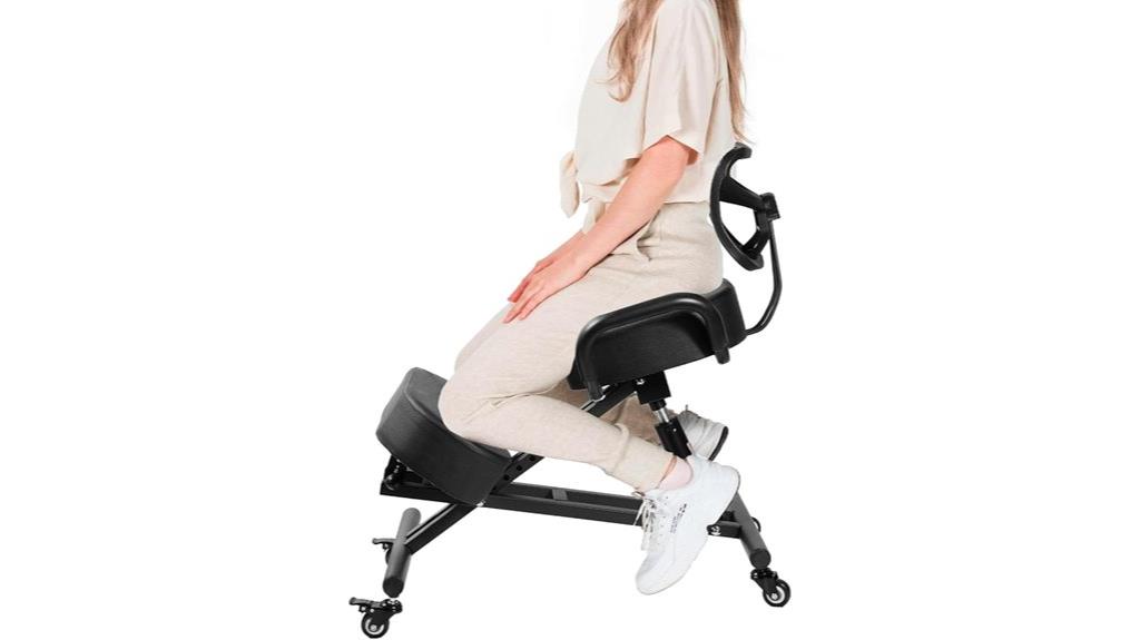 adjustable lumbar kneeling chair