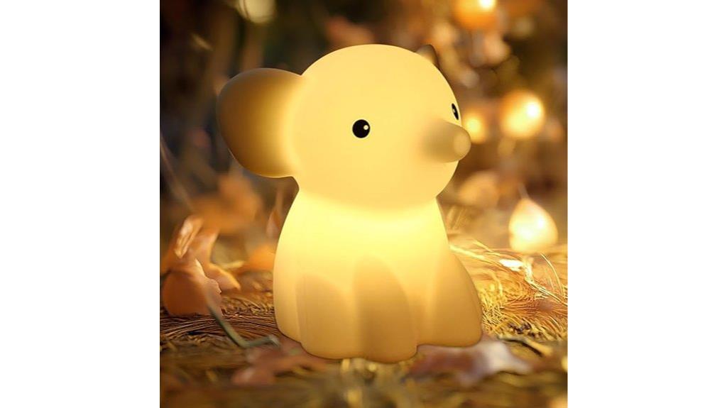 adorable elephant night light