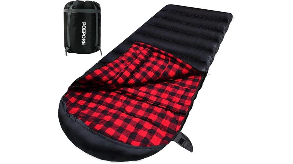 adult cotton flannel sleep bag
