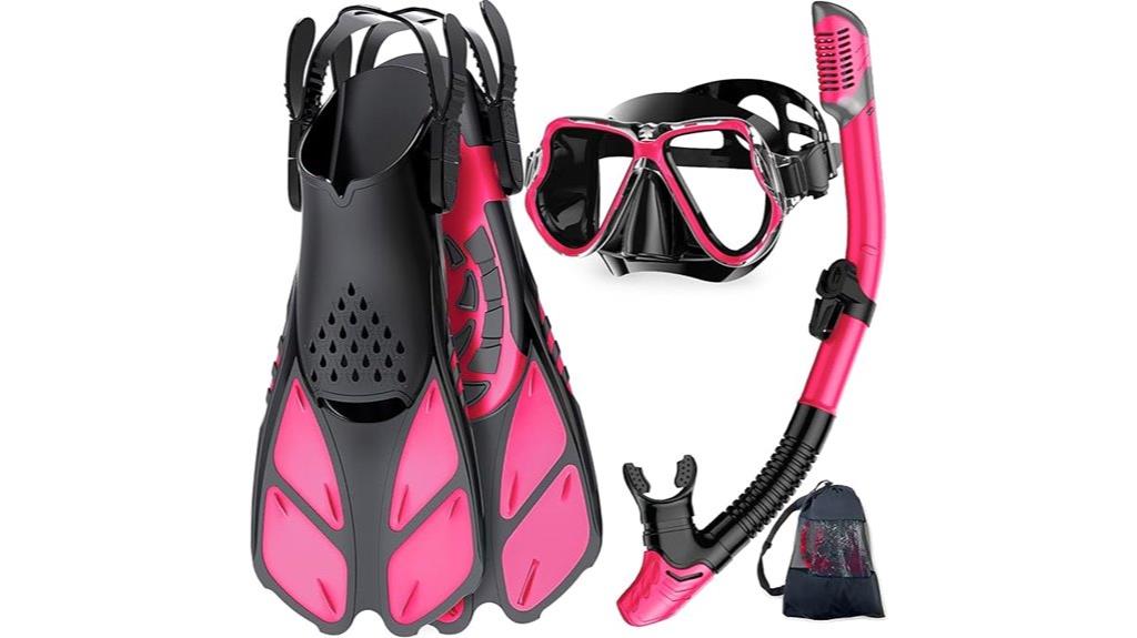 adult snorkeling gear set