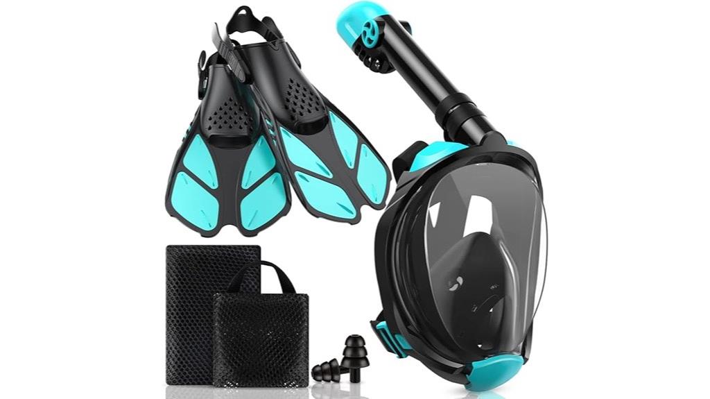 adult snorkeling mask fins