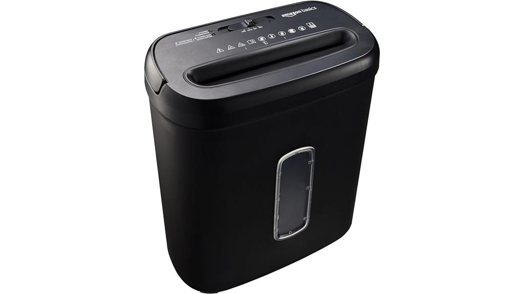 amazon basics shredder specifications