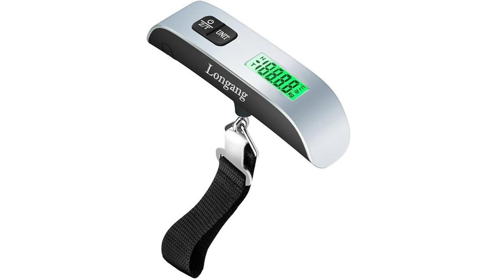 backlit digital luggage scale