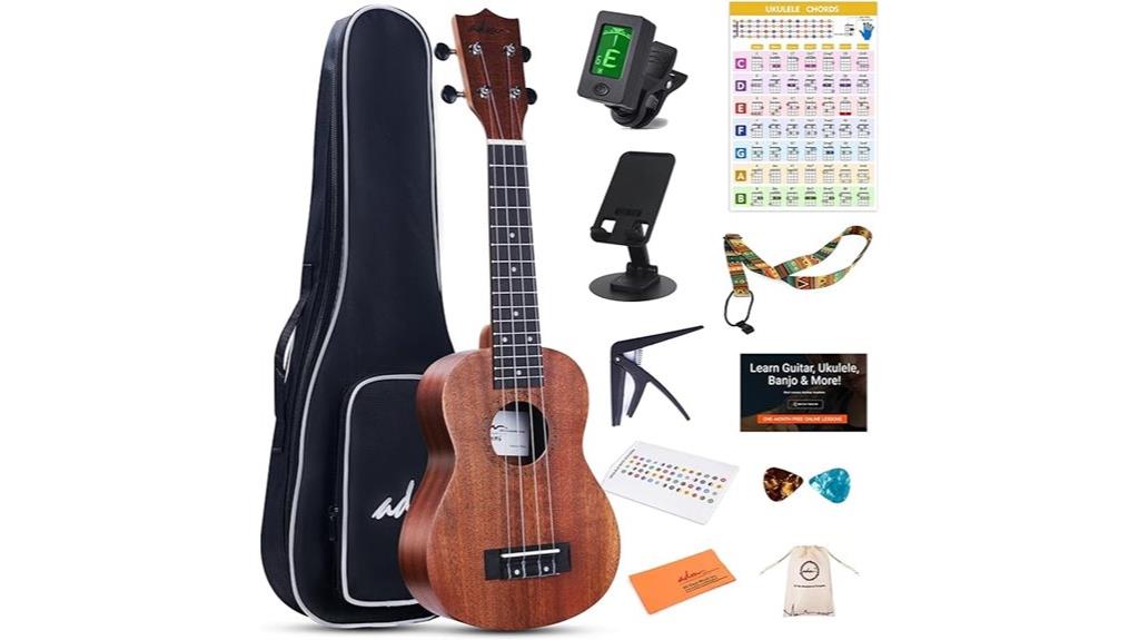 beginner mahogany ukulele kit