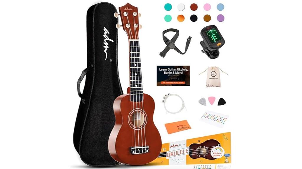 brown 21 inch ukulele