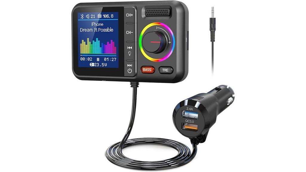car bluetooth fm transmitter
