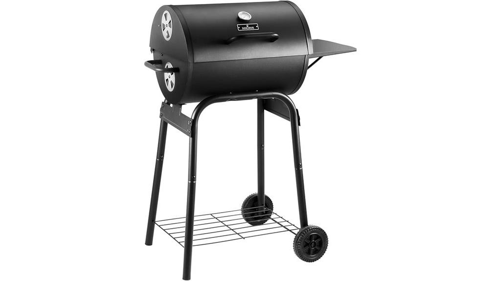 charcoal grill with side