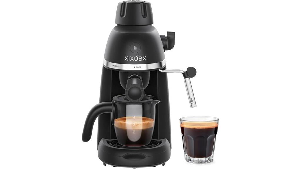 coffee machine with steam