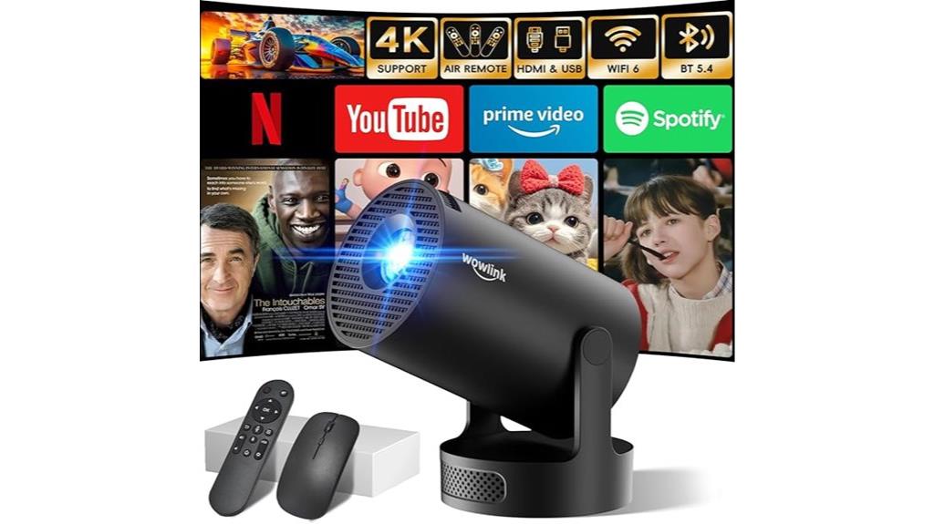 compact 4k wifi projector