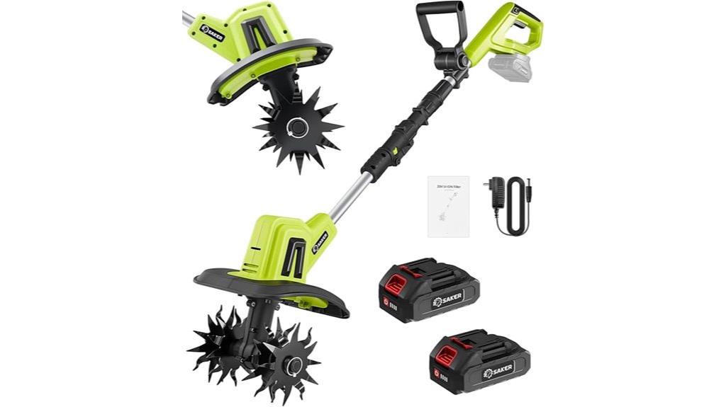 cordless 22v garden tiller
