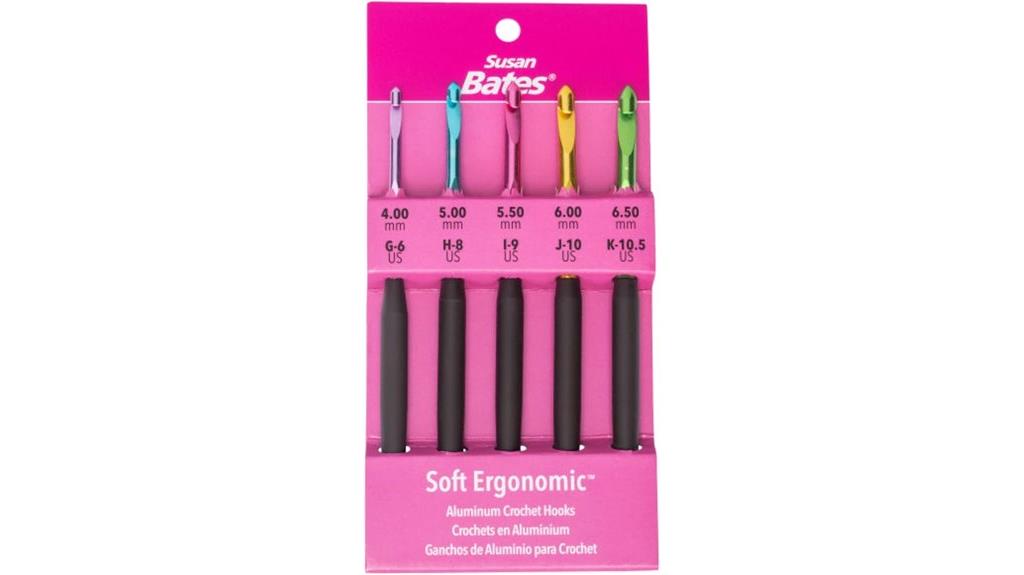 crochet hook set sizes