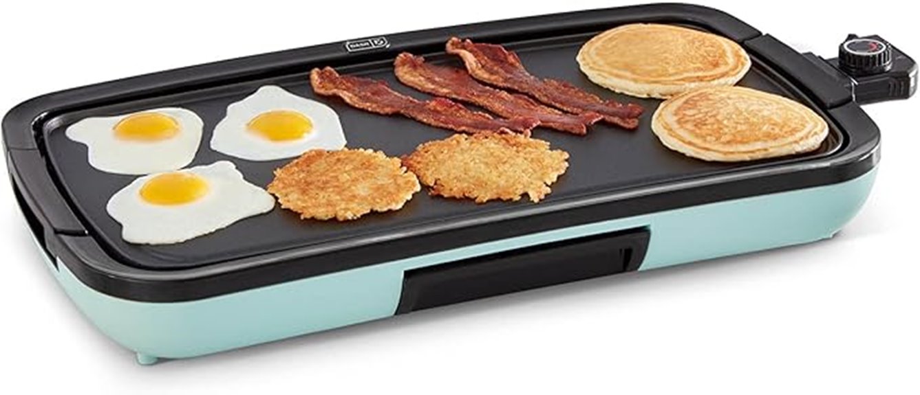 deluxe nonstick electric griddle