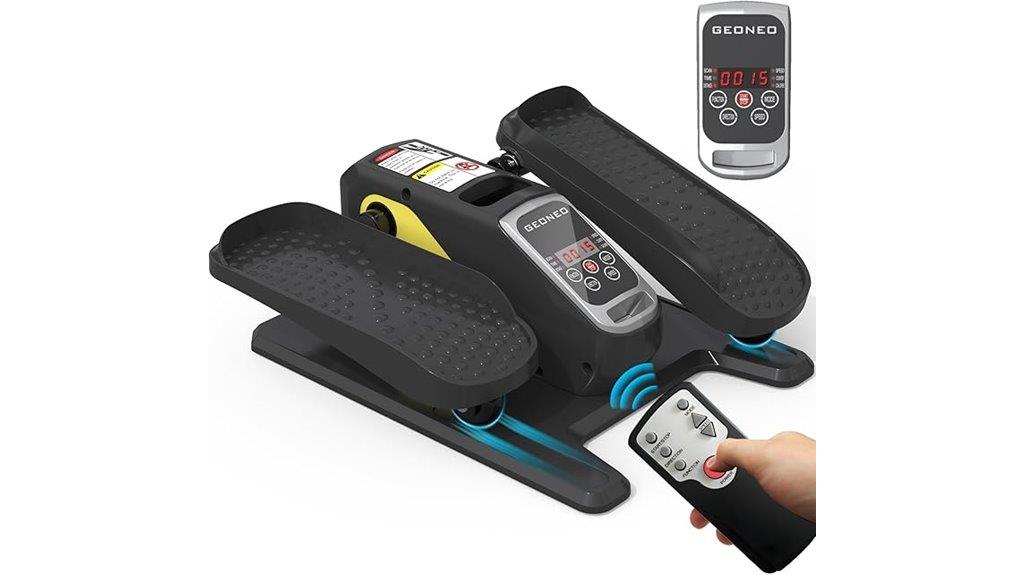 desk elliptical with display