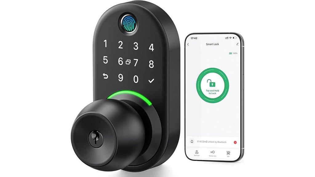 digital door lock handle