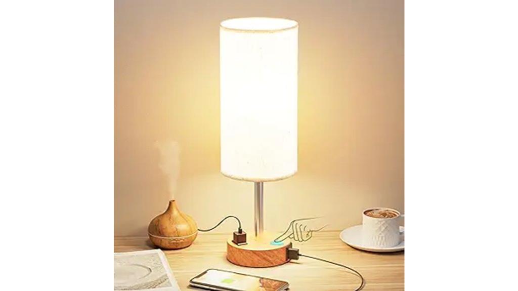 dimmable usb outlet lamp