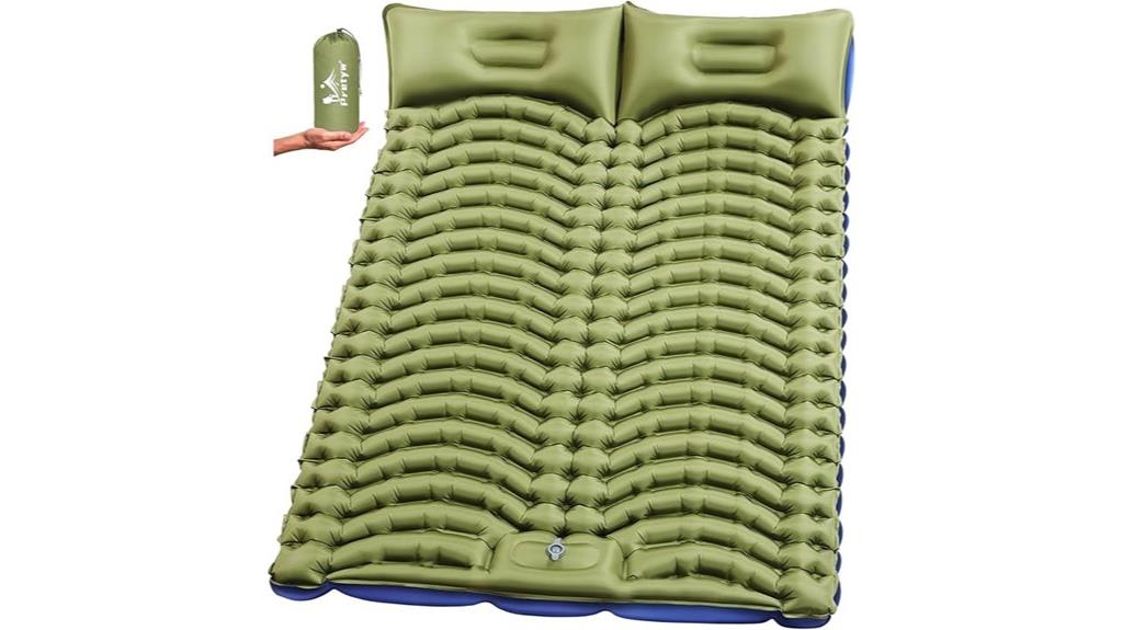 double inflatable camping mattress