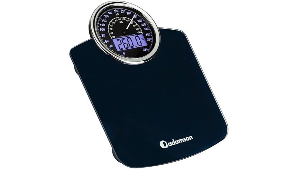 dual digital and analog scale