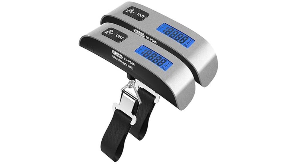 dual luggage scale with backlight
