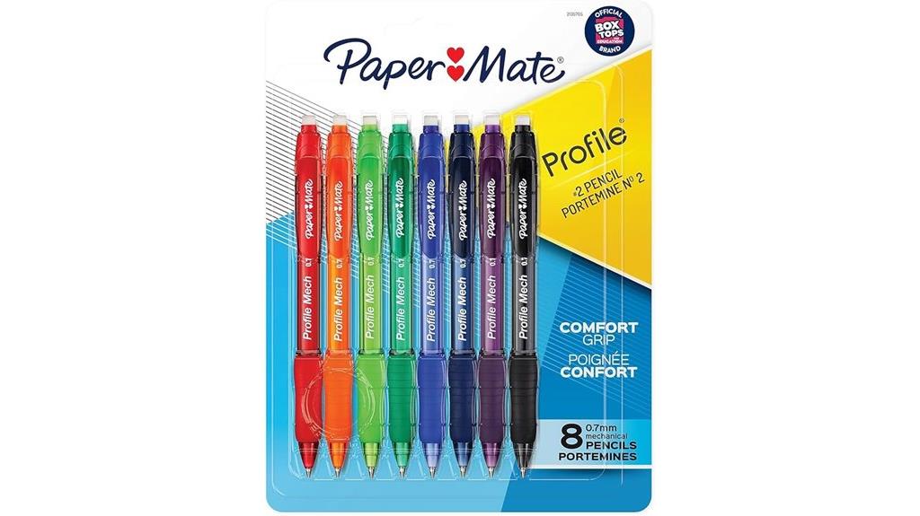 eight pack 0 7mm pencils