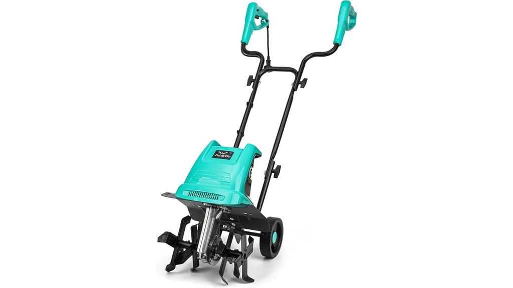 electric tiller with steel tines