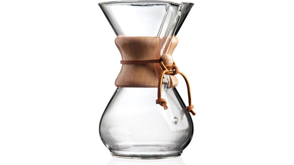 elegant 6 cup glass brewer