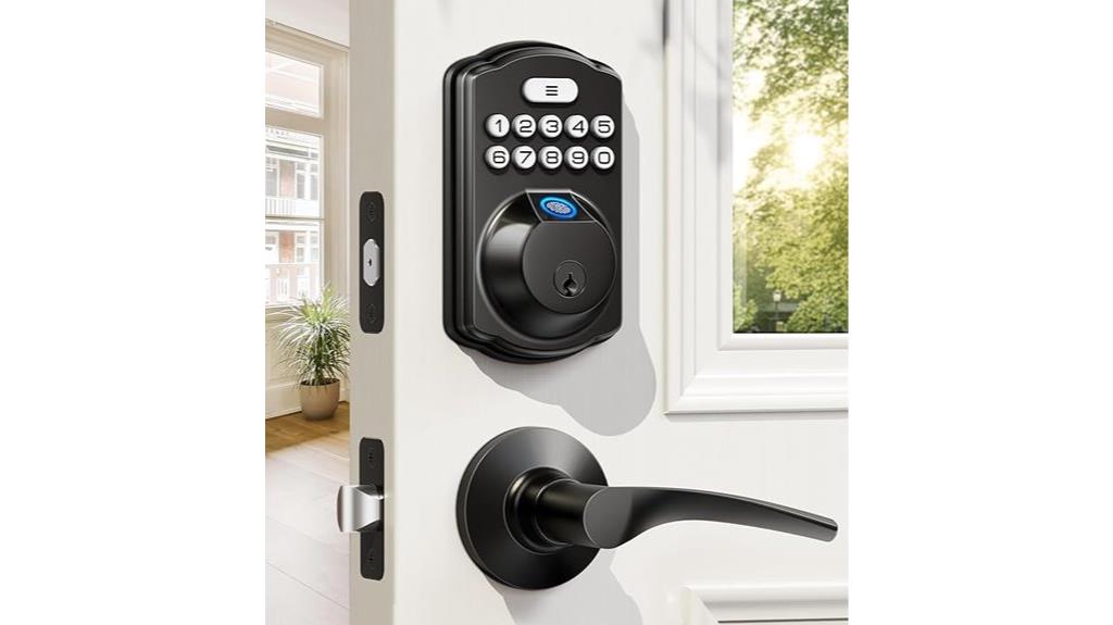 fingerprint handles keyless deadbolt