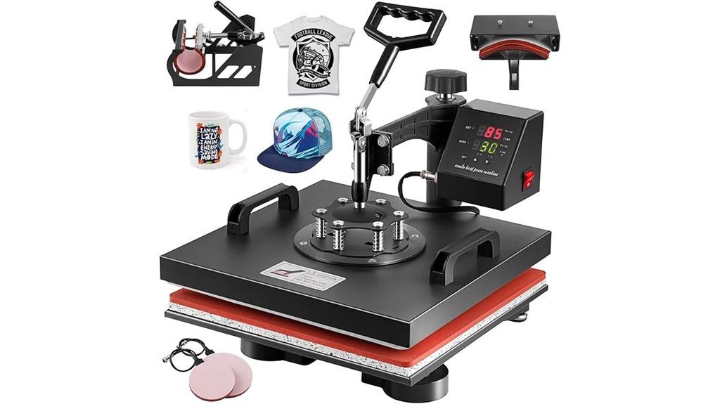 five in one 15x15 heat press