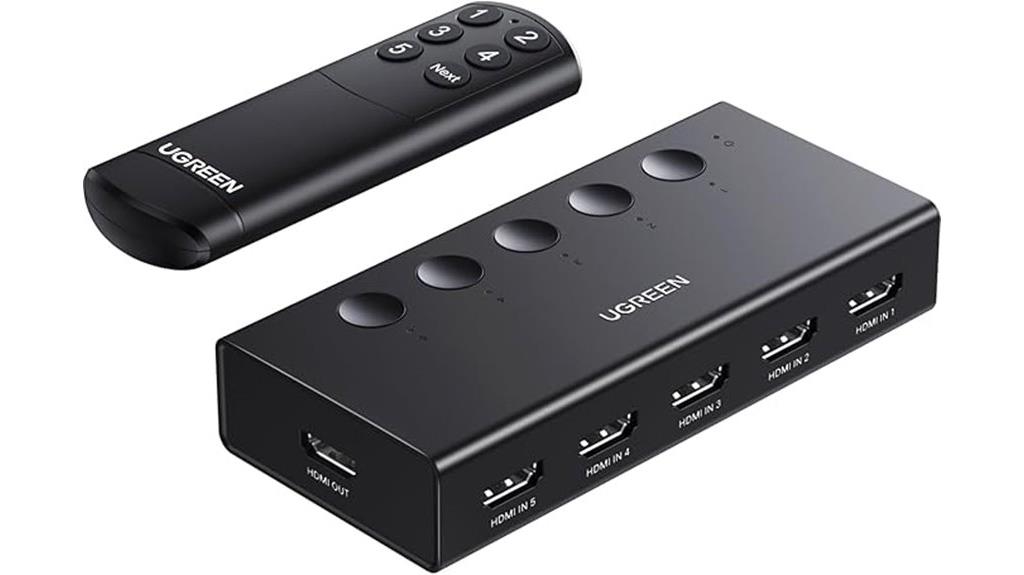 five port 4k hdmi switch