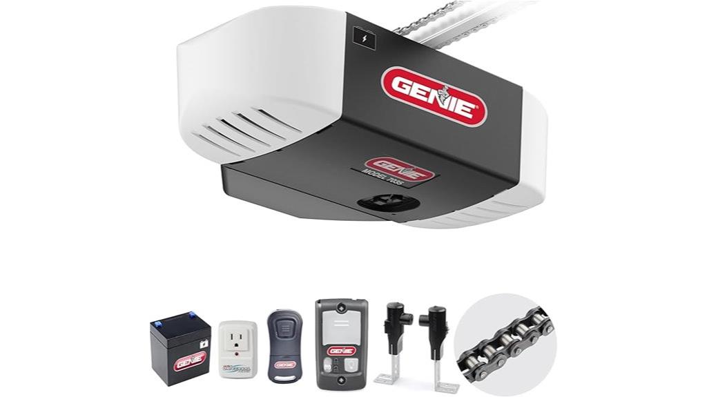 garage door opener with battery