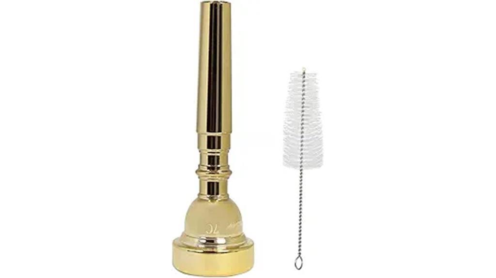 gold plated 7c trumpet mouthpiece