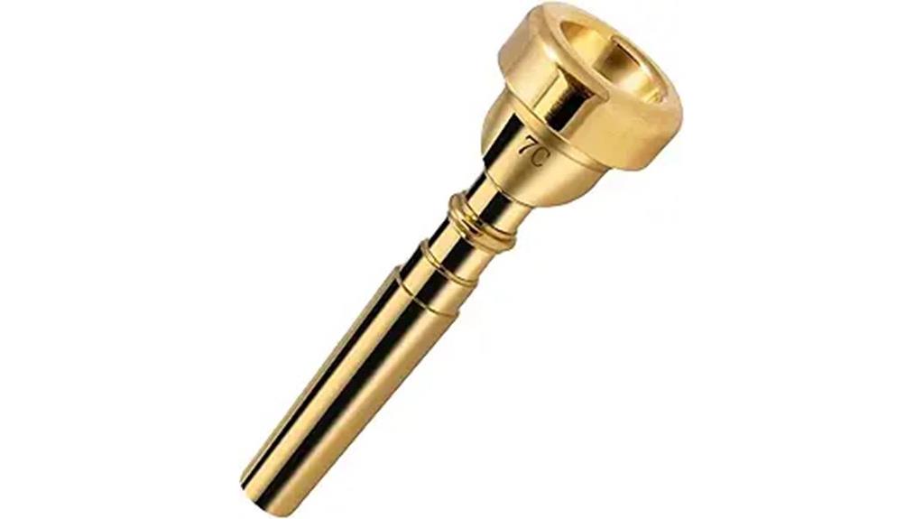 gold plated brass trumpet