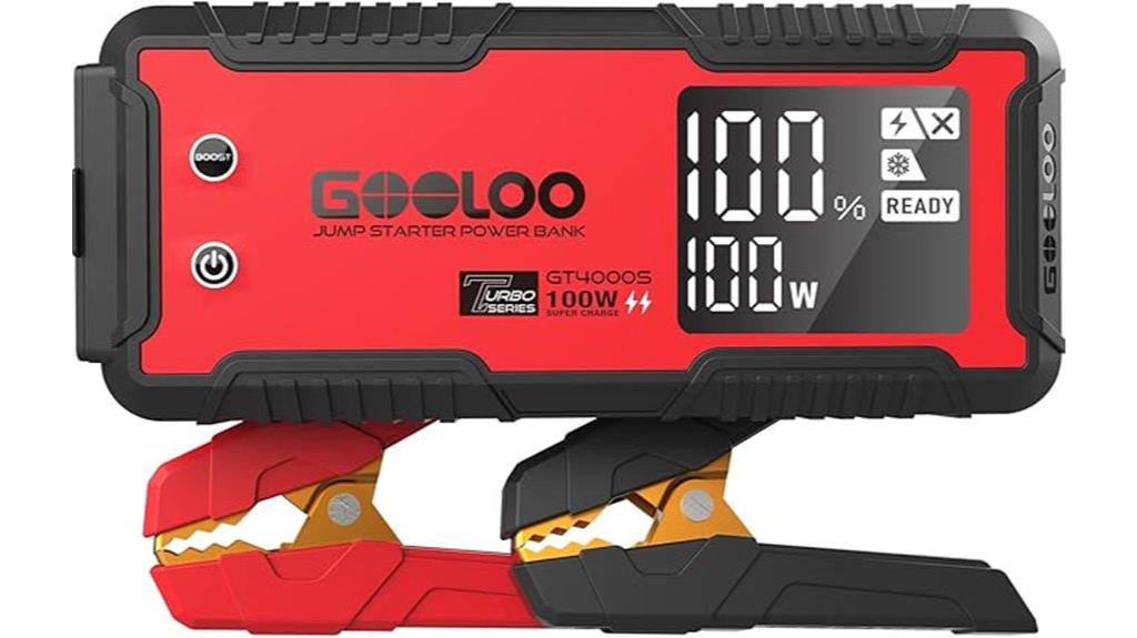 gooloo gt4000s jump starter