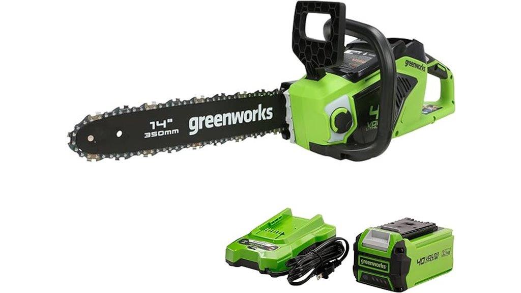 greenworks 14 inch cordless chainsaw